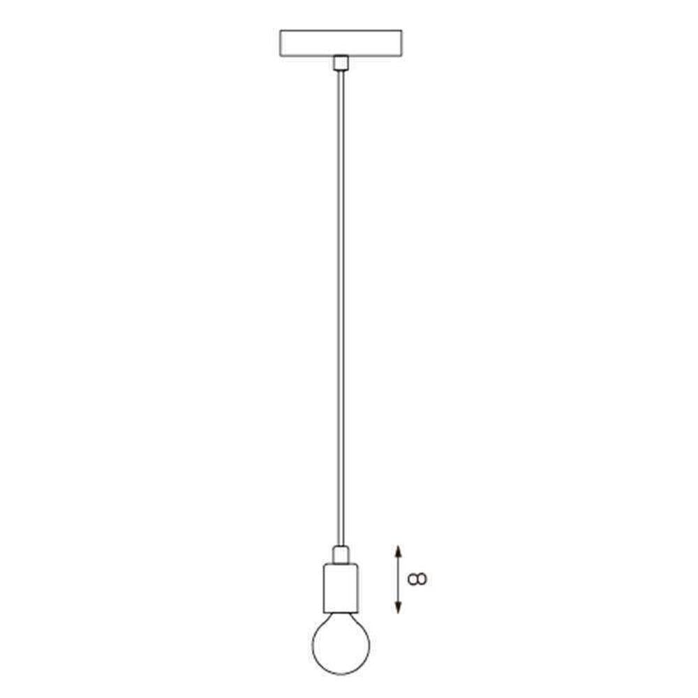 Lexi PHAROS Pendant - 1 Light Suspension Cable, Red-Lexi Lighting-Ozlighting.com.au