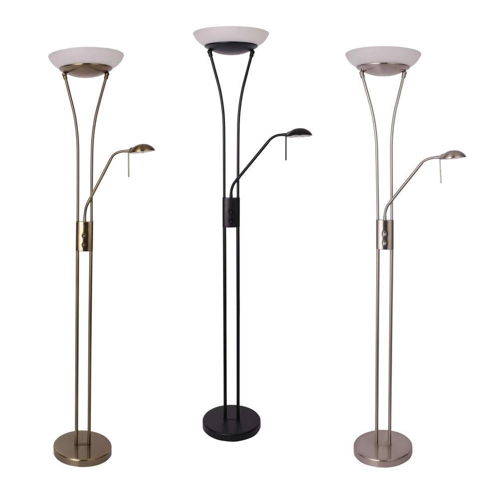 Lexi REED LED Floor Lamp - Dimmable Mother & Child Uplighter-Lexi Lighting-Ozlighting.com.au