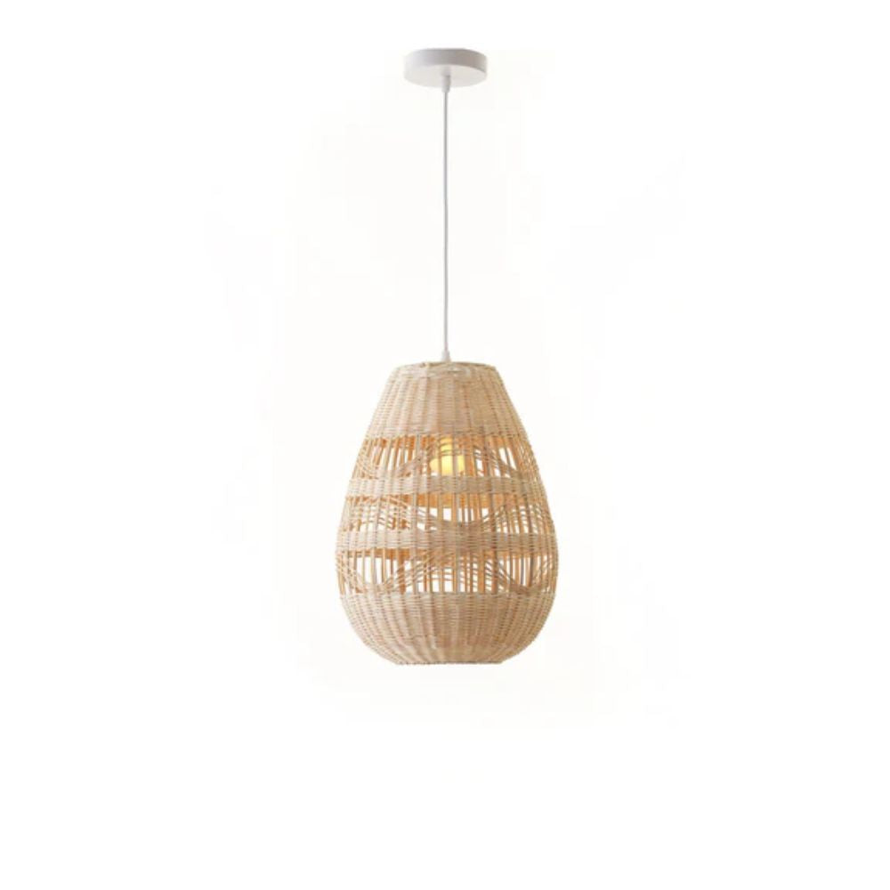 Lexi SHIRI Pendant - 1 Light Rattan-Lexi Lighting-Ozlighting.com.au