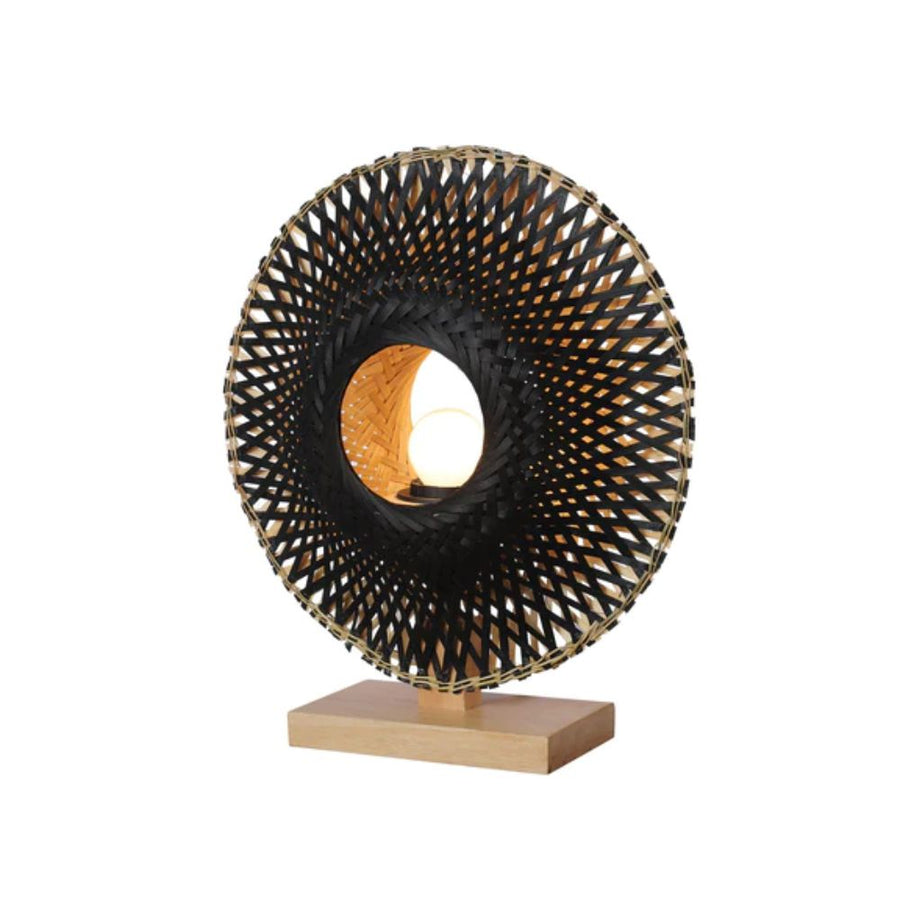 Lexi YVONNE - Toroidal Bamboo Table Lamp-Lexi Lighting-Ozlighting.com.au