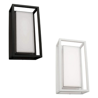 Mercator CAYMAN - 12W LED Modern Exterior Flush Wall Light IP54 - 3000K-Mercator-Ozlighting.com.au