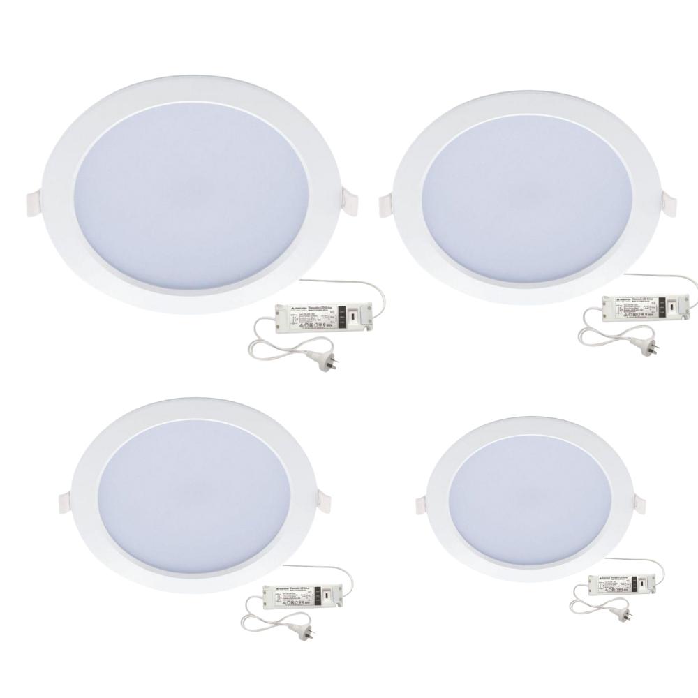 Mercator ESTA LED Downlight - 9W/13W/15W/20W Tri-Colour Switchable Dimmable, IP44-Mercator-Ozlighting.com.au