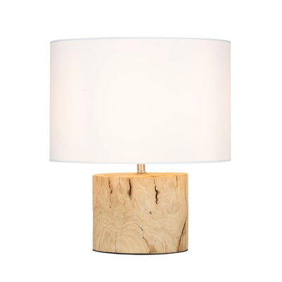 Mercator FAIRFIELD - Natural Wood and White Table Lamp-Mercator-Ozlighting.com.au