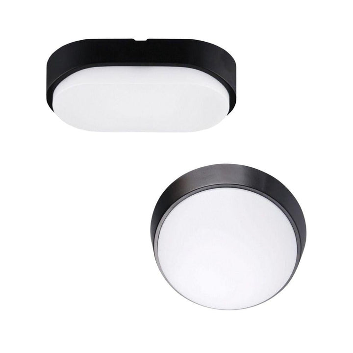 Mercator FLETCHER - 10W LED Exterior Bunker Light With Interchangeable White/Black Covers IP54 - 4000K-Mercator-Ozlighting.com.au