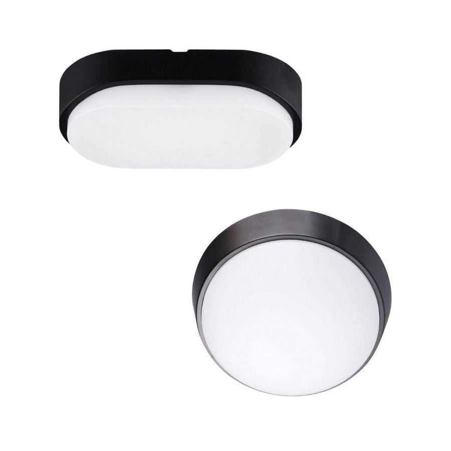 Mercator FLETCHER - 10W LED Exterior Bunker Light With Interchangeable White/Black Covers IP54 - 4000K-Mercator-Ozlighting.com.au