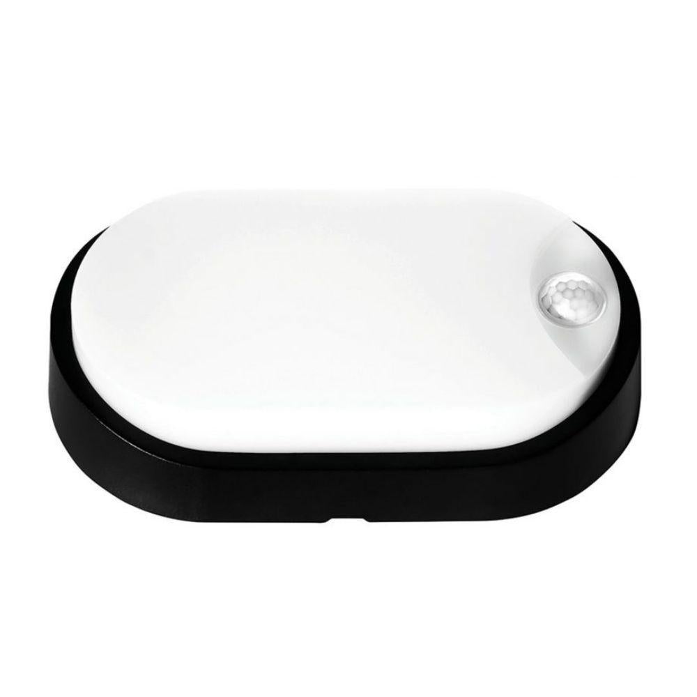 Mercator FLETCHER-SEN - 10W LED Exterior Bunker Light With Interchangeable White/Black Covers With Sensor IP54 - 4000K-Mercator-Ozlighting.com.au
