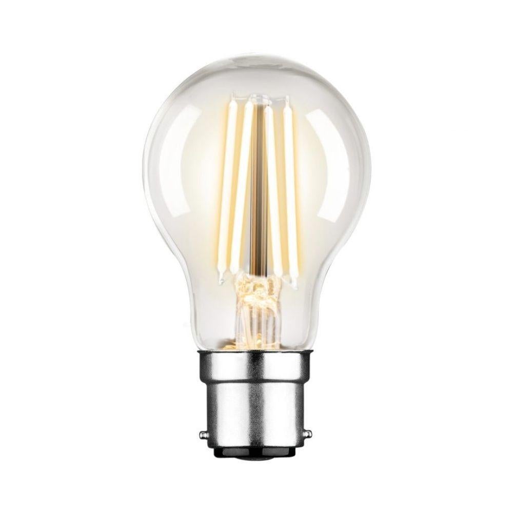 Mercator GLOBE-A60 - 7.5W LED Dimmable GLS A60 Shape Filament Clear Glass Globe 2700K - B22/E27-Mercator-Ozlighting.com.au