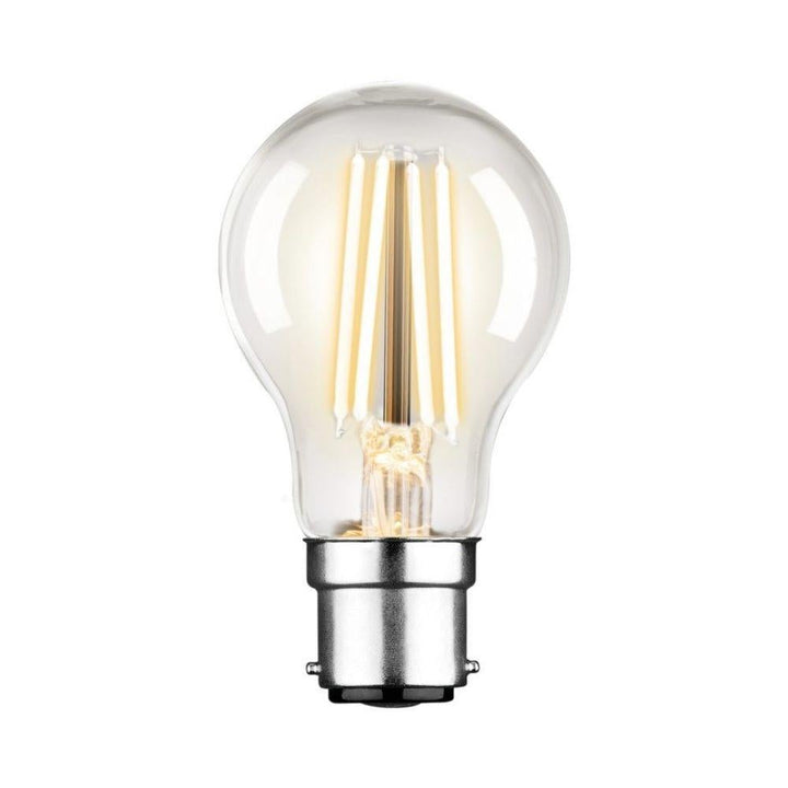 Mercator GLOBE-A60 - 7.5W LED Dimmable GLS A60 Shape Filament Clear Glass Globe 2700K - B22/E27-Mercator-Ozlighting.com.au