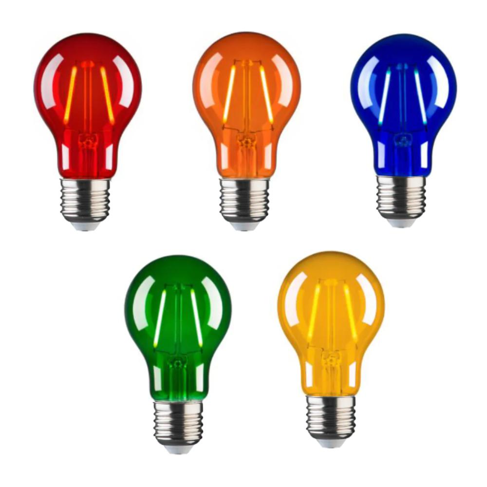 Mercator GLOBE-A60 LED Globe - 2W GLS A60 Shape Coloured Glass, E27/B22-Mercator-Ozlighting.com.au