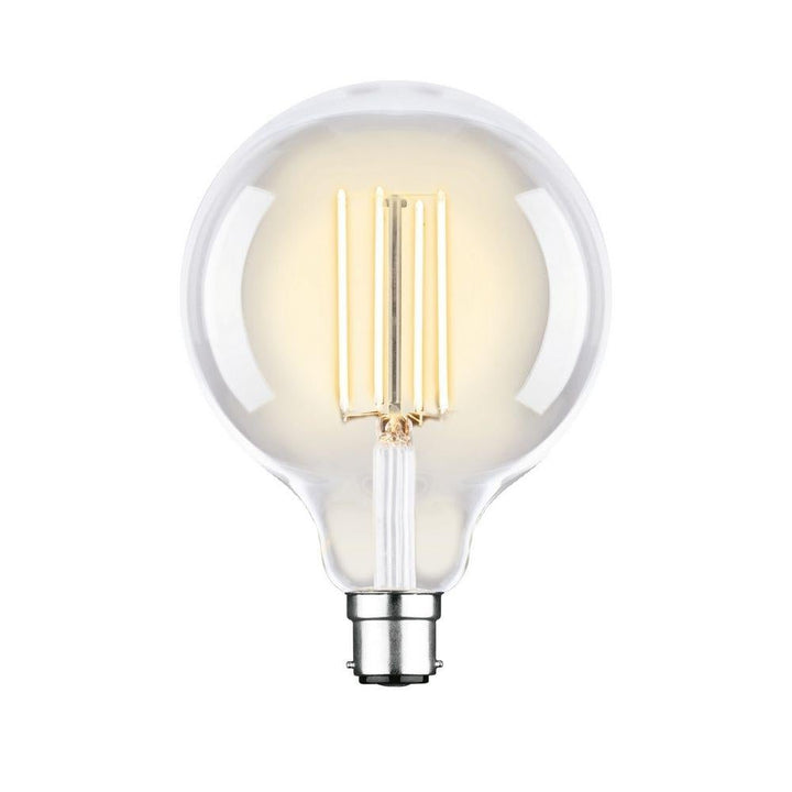 Mercator GLOBE-LF - 7.5W LED Dimmable G125 Spherical Shape Filament Clear Globe 2700K - B22/E27-Mercator-Ozlighting.com.au