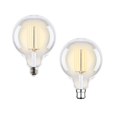 Mercator GLOBE-LF - 7.5W LED Dimmable G125 Spherical Shape Filament Clear Globe 2700K - B22/E27-Mercator-Ozlighting.com.au