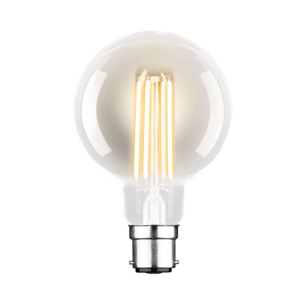Mercator GLOBE-LF - 7.5W LED Dimmable G95 Spherical Shape Filament Clear Glass Globe 2700K - B22/E27-Mercator-Ozlighting.com.au