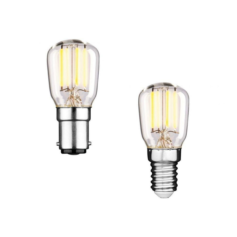 Mercator GLOBE-PILOT-ST26 - 2W LED Pilot ST26 Shape Filament Clear Globe 2700K - E14/B15-Mercator-Ozlighting.com.au