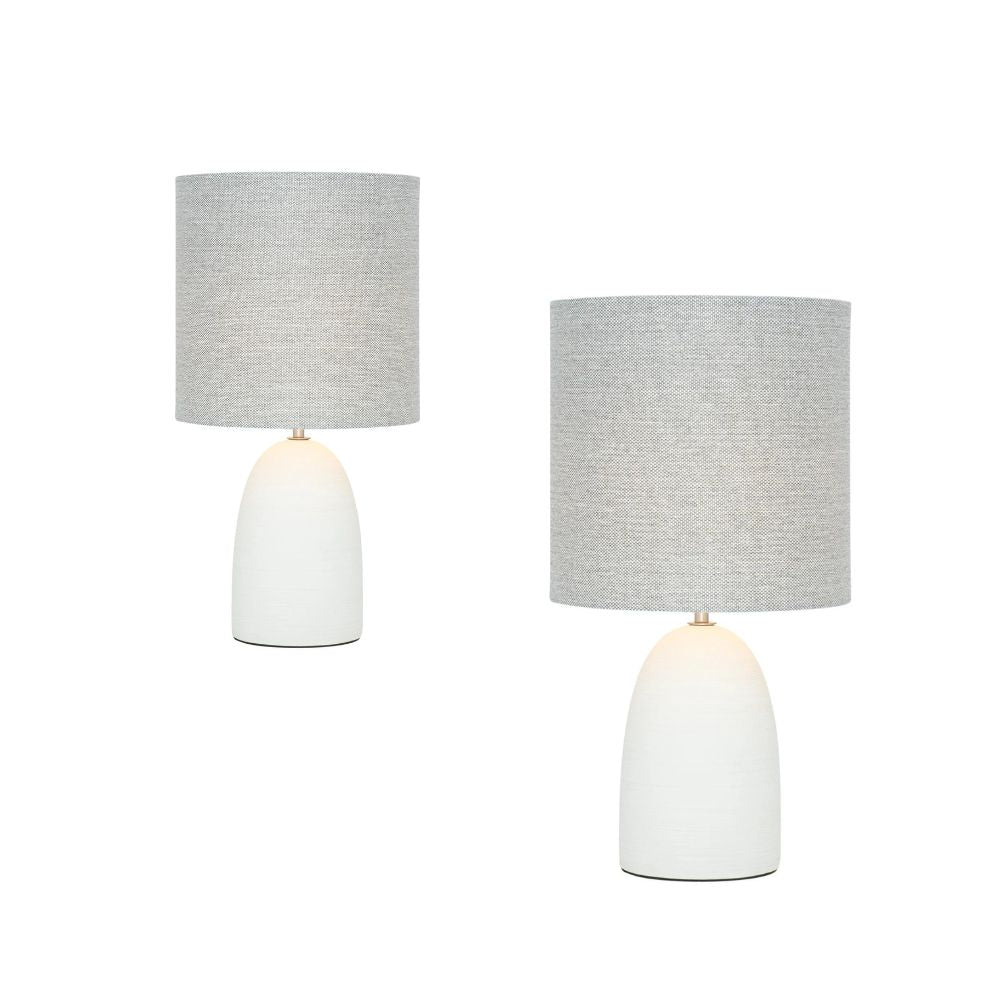 Mercator MENTONE - Concrete & Linen Table Lamp-Mercator-Ozlighting.com.au