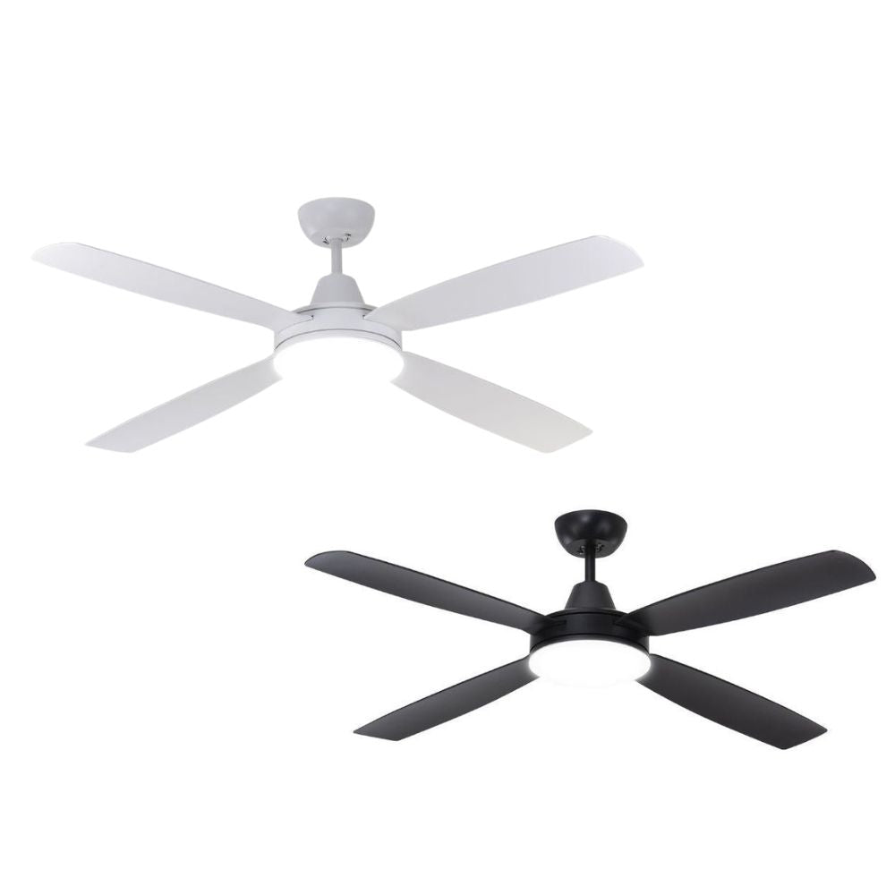 Mercator NEMOI DC Ceiling Fan - 35W 1370mm 54", Light Quad-Colour-Mercator-Ozlighting.com.au