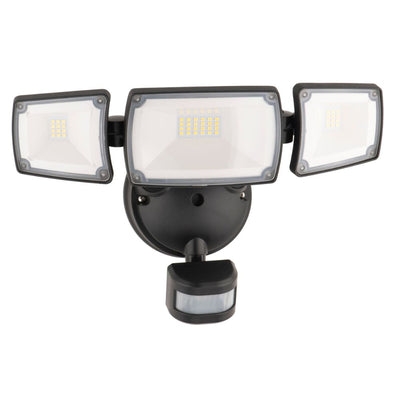 Mercator ONYX - Triple Head LED Security Light with Sensor-Mercator-Ozlighting.com.au