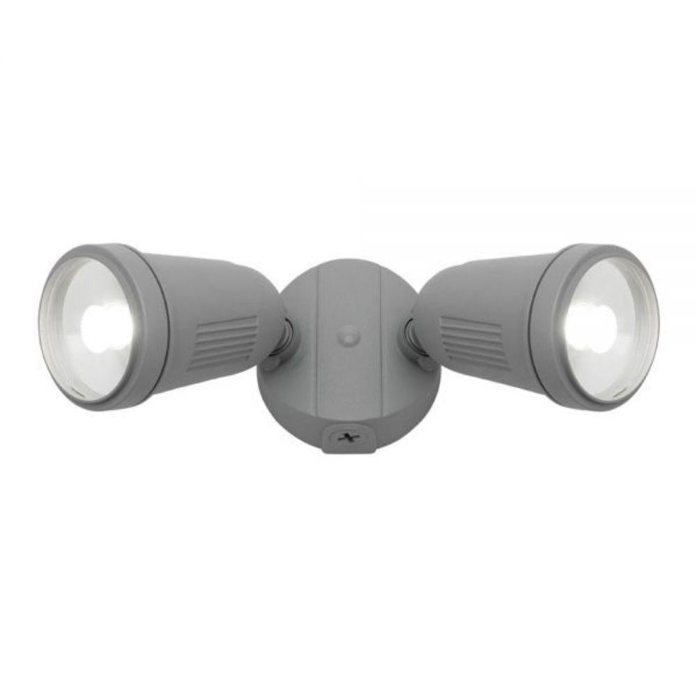 Mercator OTTO - 24W LED Twin Head Exterior Security PC Spotlight IP54 - 4000K-Mercator-Ozlighting.com.au