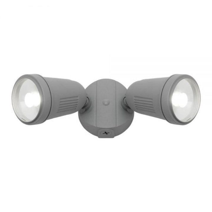 Mercator OTTO - 24W LED Twin Head Exterior Security PC Spotlight IP54 - 4000K-Mercator-Ozlighting.com.au
