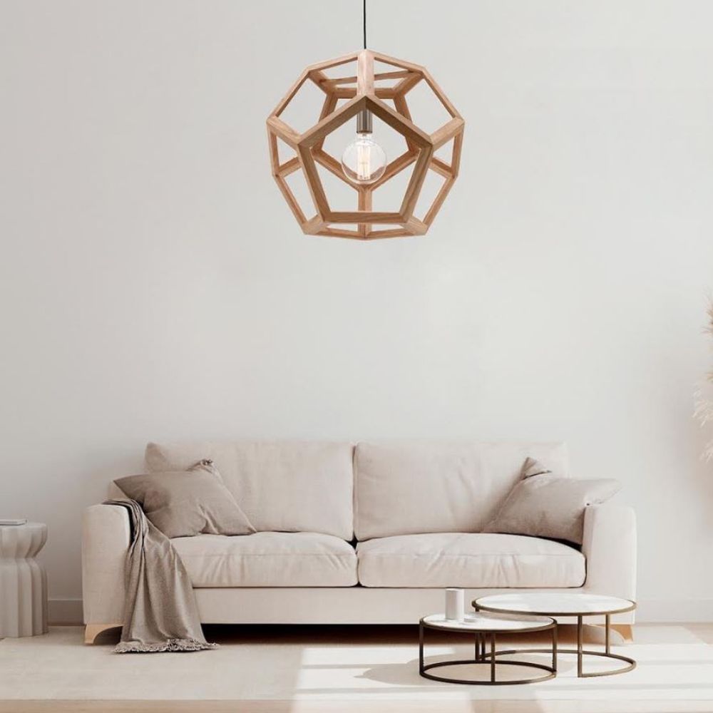 Mercator PEETA Pendant Light - Natural Timber-Mercator-Ozlighting.com.au