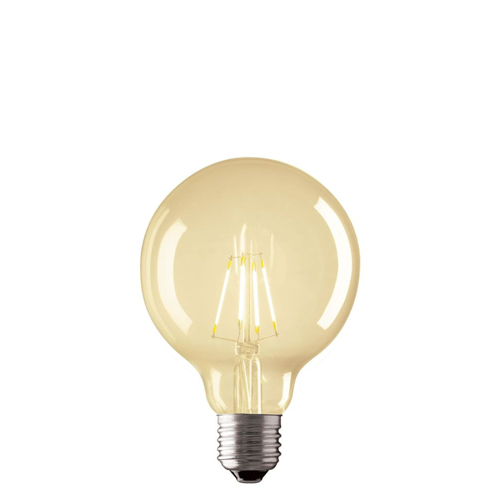 Mercator RETRO SPHERE - 4W LED Decorative Amber Globe - E27-Mercator-Ozlighting.com.au