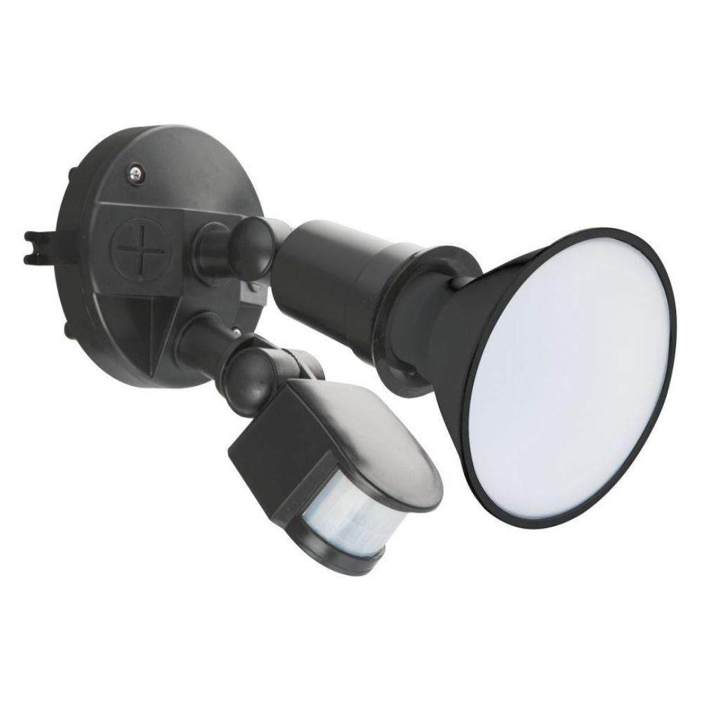 Mercator SANDERS - 12W/24W LED PAR38 Single Head/Twin Head Exterior Security PC Spotlight With Sensor IP44 - 5700K-Mercator-Ozlighting.com.au