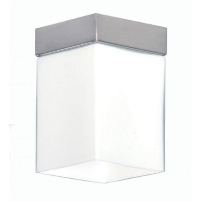 Mercator SUZY - DIY Batten Fix Holder Cover Square Opal Glass Ceiling Light Shade Only-Mercator-Ozlighting.com.au