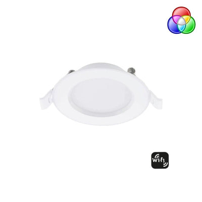 Mercator WALTER - 7W LED Smart Wi-Fi RGB Colour Changeable And CCT Tuneable Dimmable Mini Deep Face Downlight IP44-Mercator-Ozlighting.com.au
