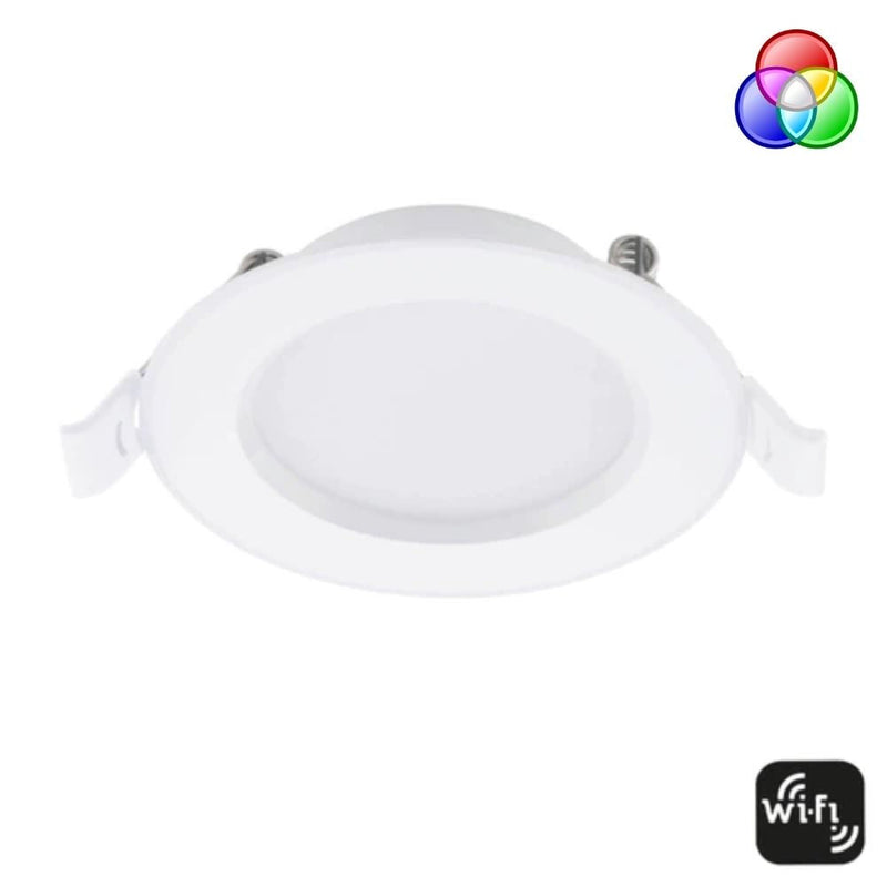 Mercator WALTER - 9W LED Smart Wi-Fi RGB Colour Changeable And CCT Tuneable Dimmable Deep Face Downlight IP44-Mercator-Ozlighting.com.au