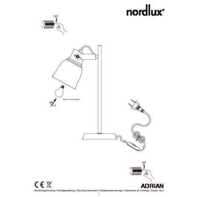 Nordlux ADRIAN - Desk And Table Lamp-Nordlux-Ozlighting.com.au