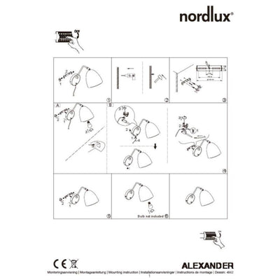Nordlux ALEXANDER - Interior Wall Light-Nordlux-Ozlighting.com.au