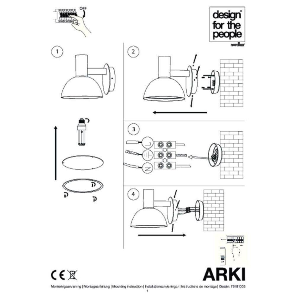 Nordlux ARKI-20 - Modern Exterior Wall Bracket Light IP54-Nordlux-Ozlighting.com.au
