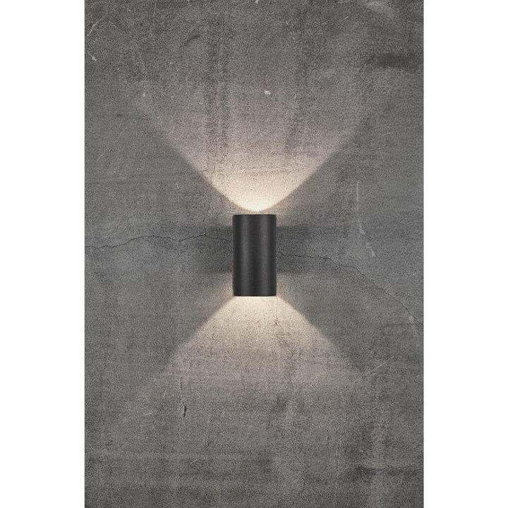 Nordlux ASBOL - 13W LED Modern Exterior Up/Down Wall Light IP44 Dark Grey - 3000K-Nordlux-Ozlighting.com.au