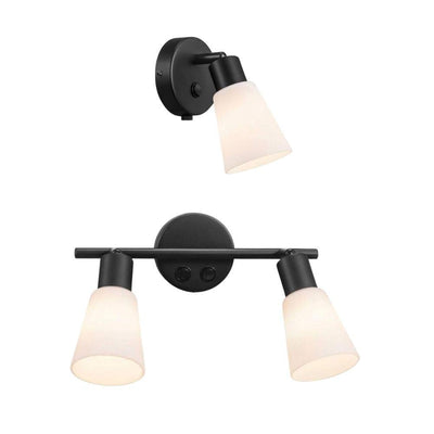 Nordlux COLE - 1/2 Light Interior Wall Light Black-Nordlux-Ozlighting.com.au