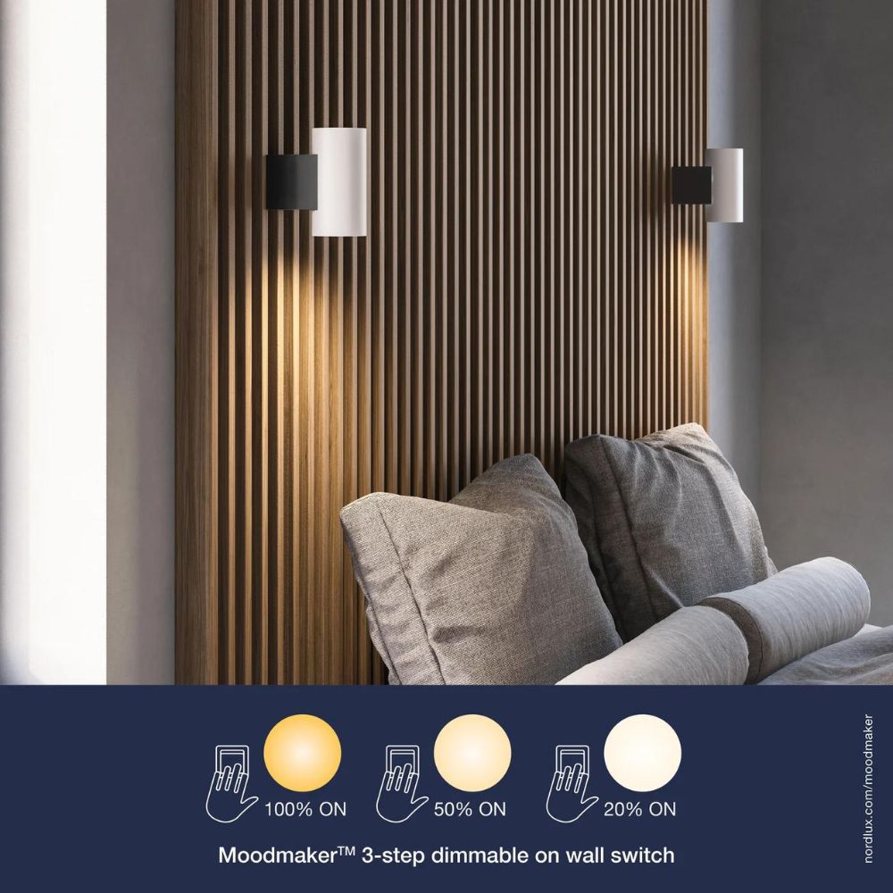 Nordlux CURTIZ - 11W LED Dimmable Up/Down Indoor Wall Light - 2700K-Nordlux-Ozlighting.com.au