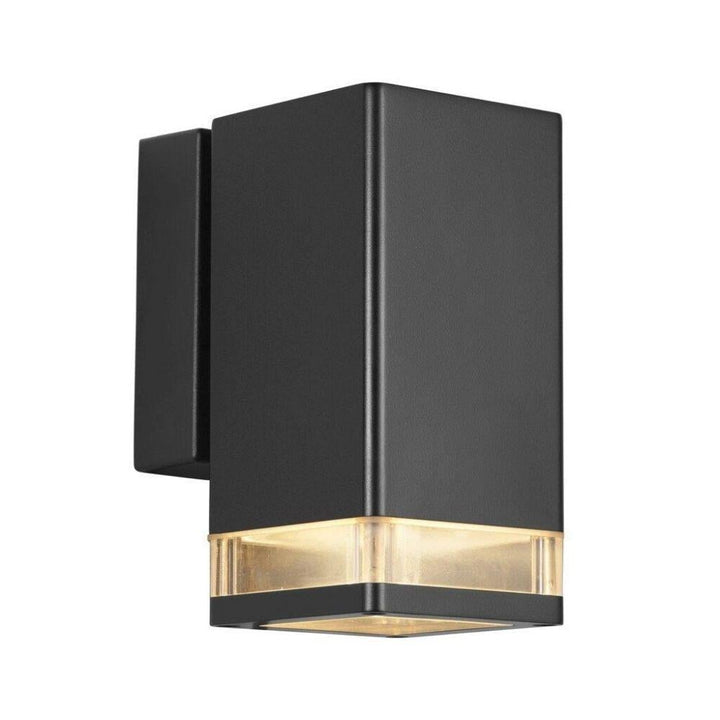 Nordlux ELM - GU10 Exterior Square Down Only / Up/Down Wall Light IP44 Dark Grey-Nordlux-Ozlighting.com.au