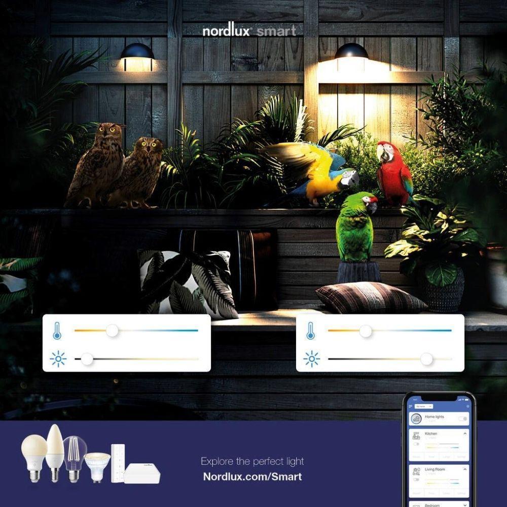 Nordlux GLOBE-SMART Smart LED Globe - 4W 36° White CCT Tuneable GU10 Shape Glass-Nordlux-Ozlighting.com.au
