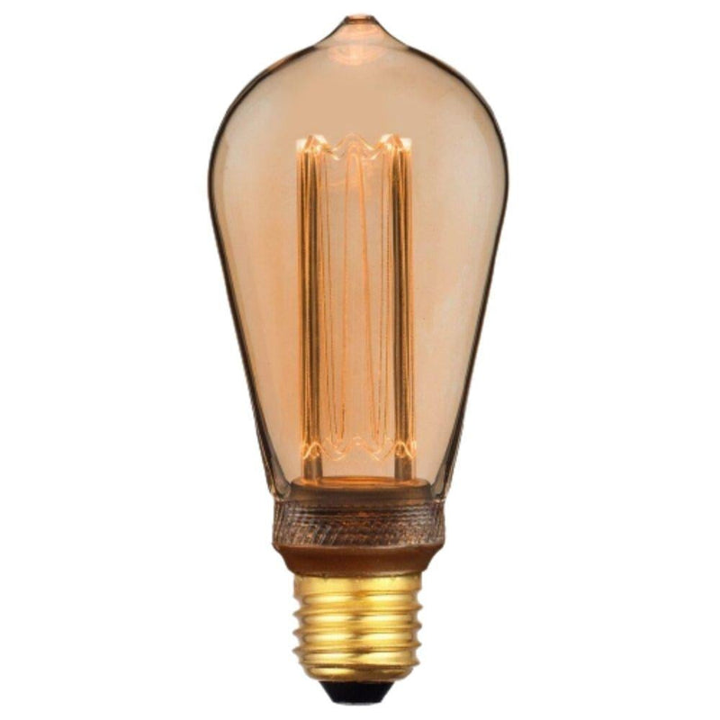 Nordlux GLOBE-ST64 - 3.5W LED Dimmable Pear ST64 Shape Vintage Filament Globe 1800K - E27-Nordlux-Ozlighting.com.au