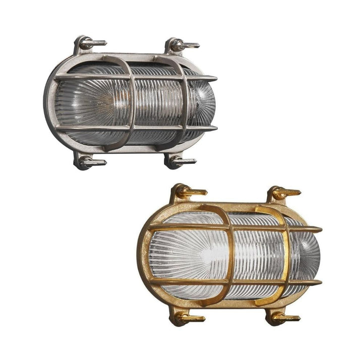 Nordlux HELFORD - Exterior Marine Solid Brass Oval Bunker Wall/Ceiling Light IP64-Nordlux-Ozlighting.com.au