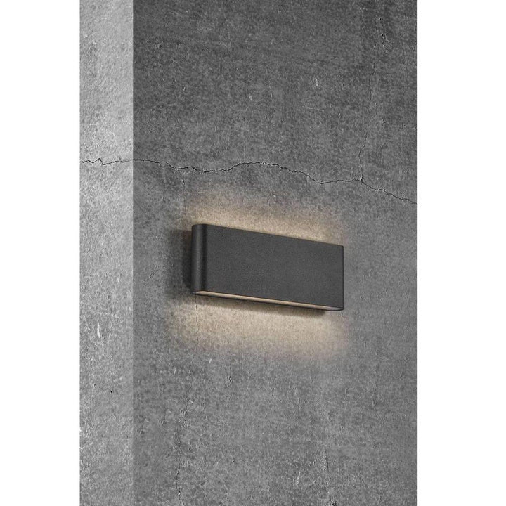 Nordlux KINVER 26 - 10W LED 260mm Modern Exterior Up/Down Wall Light IP54 - 3000K-Nordlux-Ozlighting.com.au