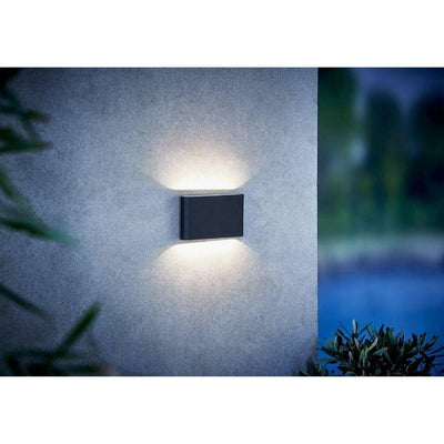 Nordlux KINVER - 6W LED 175mm Modern Exterior Up/Down Wall Light IP54 - 3000K-Nordlux-Ozlighting.com.au