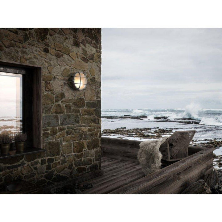 Nordlux POLPERRO - Exterior Marine Solid Brass Round Bunker Wall/Ceiling Light IP64-Nordlux-Ozlighting.com.au