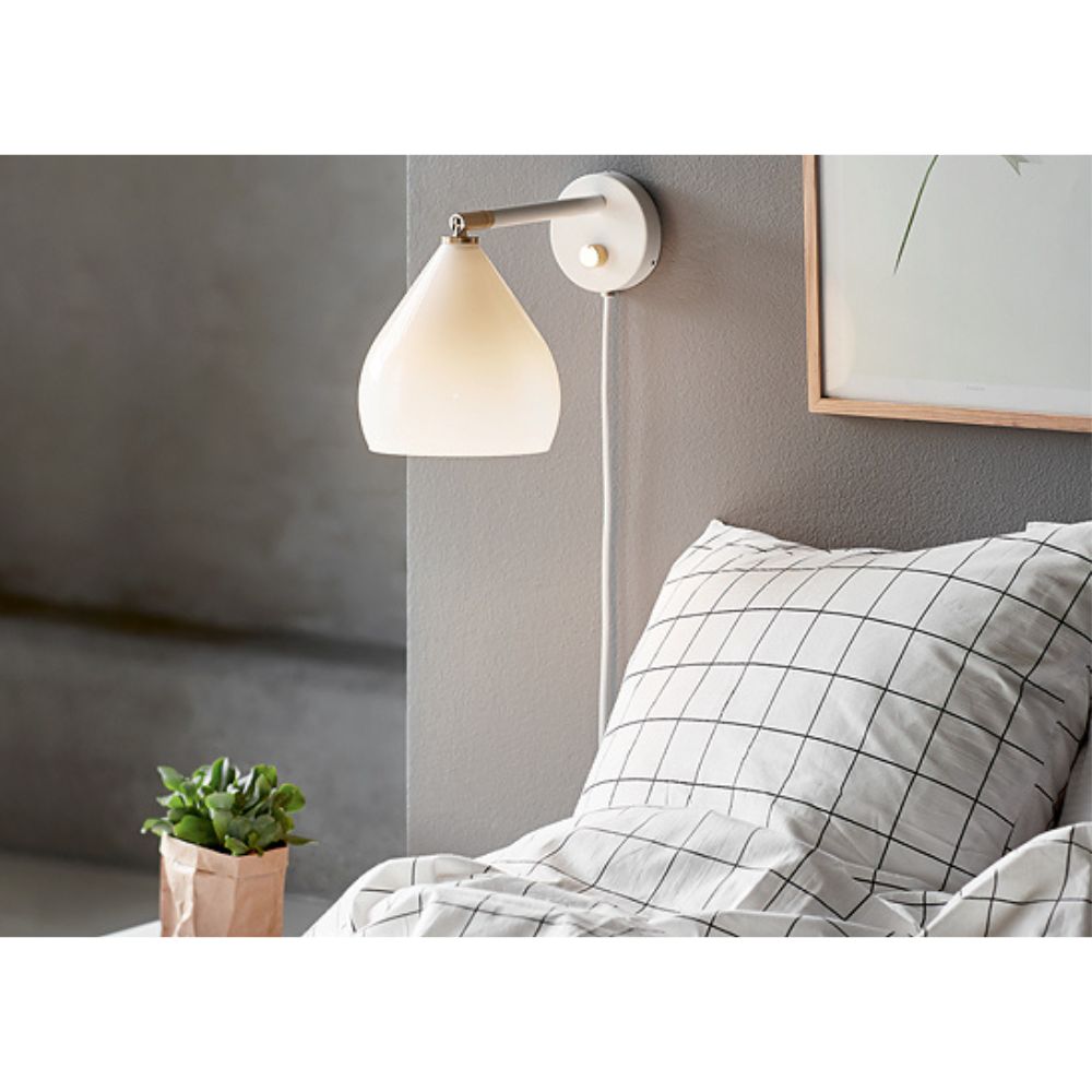 Nordlux SENCE Wall Light - 1 Light Interior, White Opal-Nordlux-Ozlighting.com.au