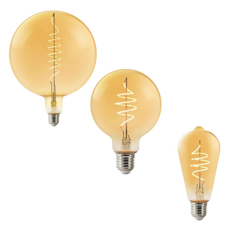 Nordlux SMART - 4.7W Decorative Round Edison Amber Light Bulb - E27-Nordlux-Ozlighting.com.au