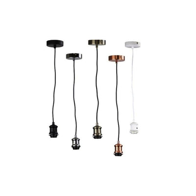 Oriel ALBANY - 1 Light Cloth Cord Suspension Cable Pendant-Oriel Lighting-Ozlighting.com.au