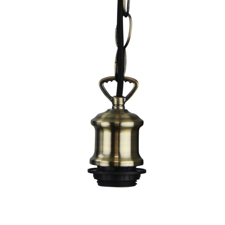 Oriel ALBANY - 1 Light Cloth Cord and Chain Suspension Pendant-Oriel Lighting-Ozlighting.com.au