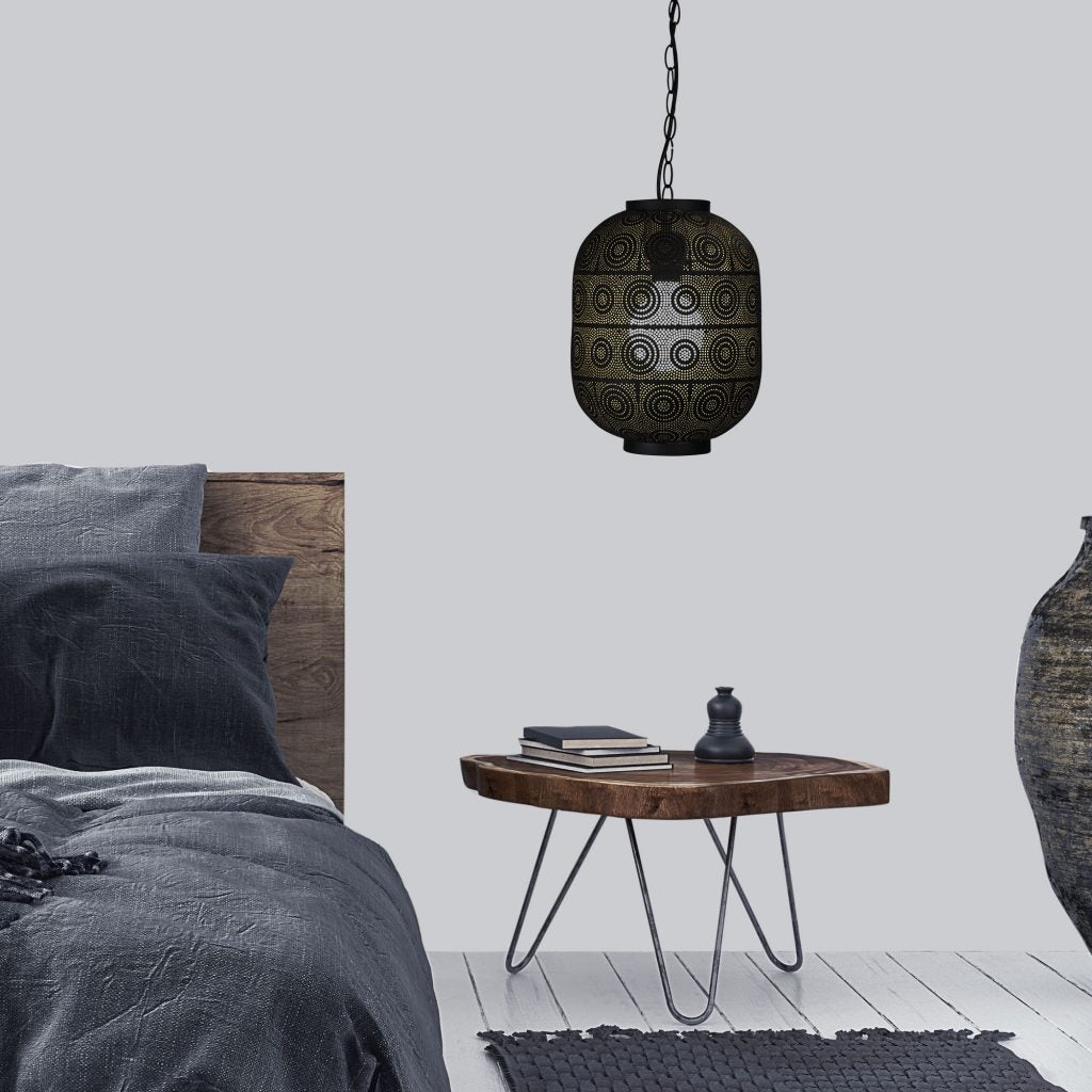 Oriel ALHAMBRA Pendant - 1 Light Laser Cut Golden Inner-Oriel Lighting-Ozlighting.com.au
