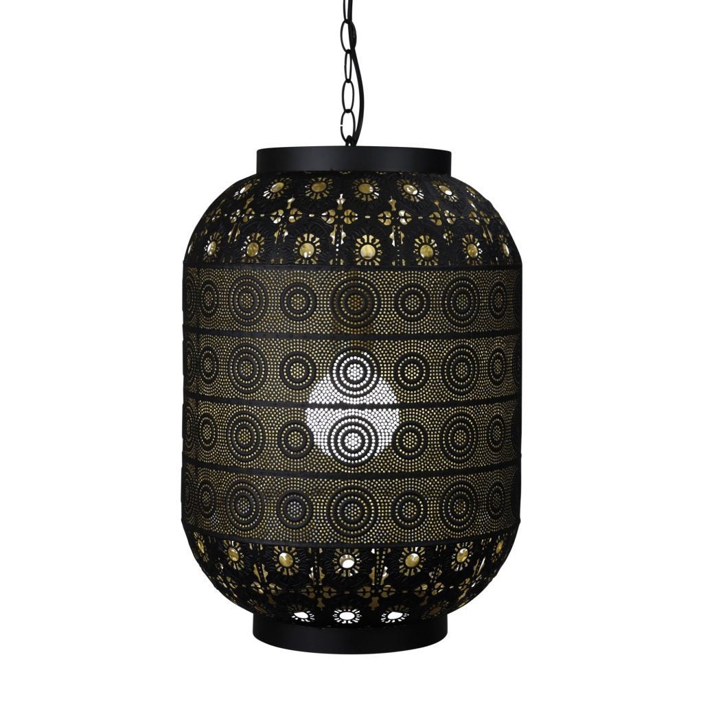 Oriel ALHAMBRA Pendant - 1 Light Laser Cut Golden Inner-Oriel Lighting-Ozlighting.com.au