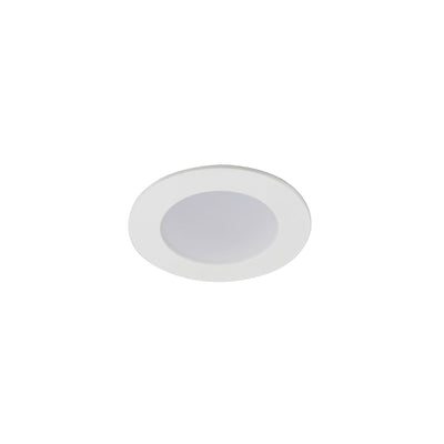 Oriel AURORA-MINI - 8W LED Tri-Colour Dimmable Round Flat Face PC Downlight IP44-Oriel Lighting-Ozlighting.com.au