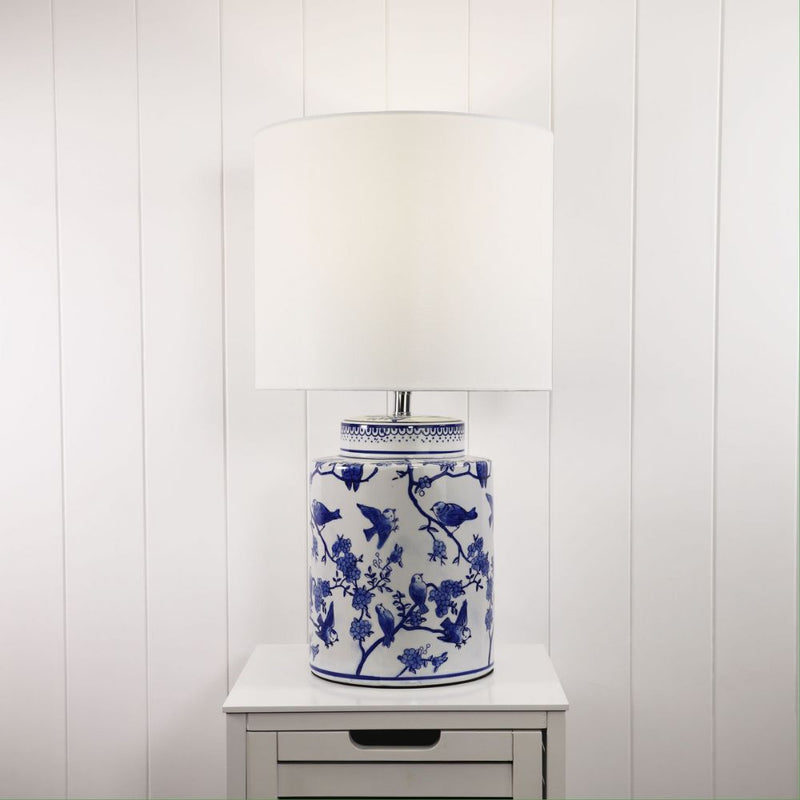 Oriel AVA - Hand Painted Ceramic Table Lamp-Oriel Lighting-Ozlighting.com.au
