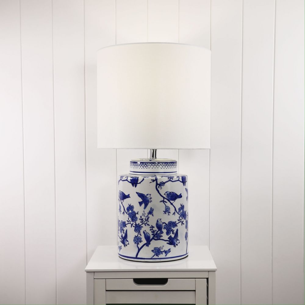 Oriel AVA Table Lamp - Hand Painted Ceramic-Oriel Lighting-Ozlighting.com.au